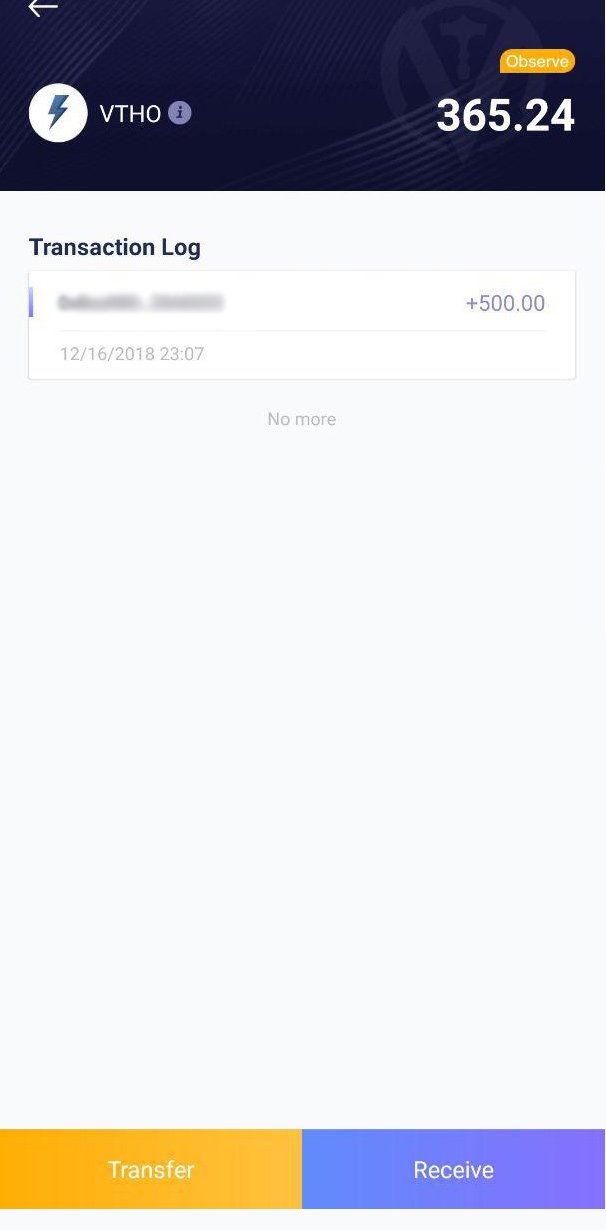 do you receive vtho on trust wallet